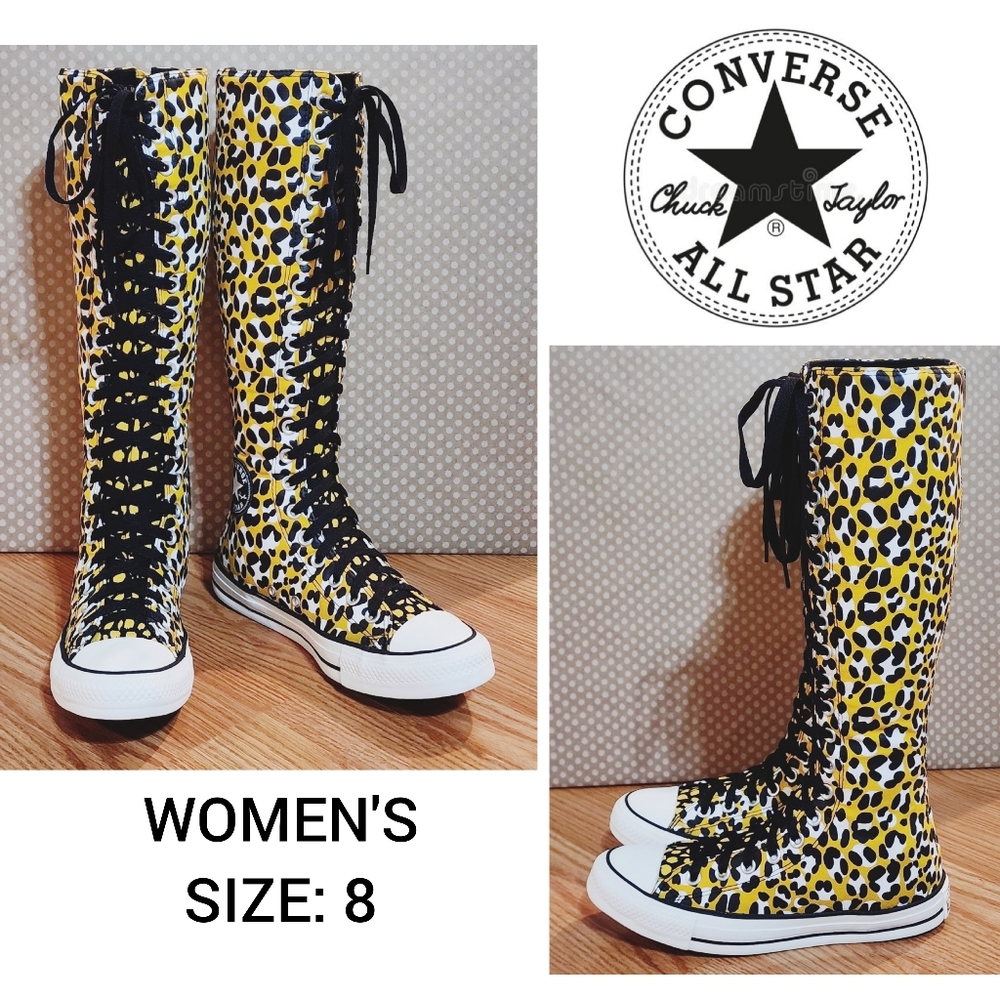 RARE/Authentic CONVERSE Knee-High Sneakers - Women's Size 8